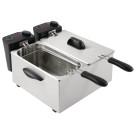 Friteuse de comptoir double peu intensive 2x 3,5L - 415 x 429 x 240 mm - CATERLITE