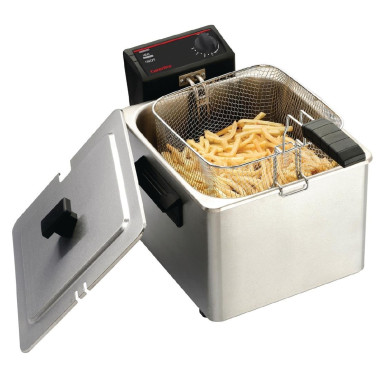 Friteuse de comptoir simple peu intensive 8L - 342 x 408 x 280 mm - CATERLITE