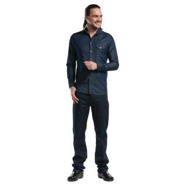 Chemise homme denim stretch bleue XL - CHAUD DEVANT