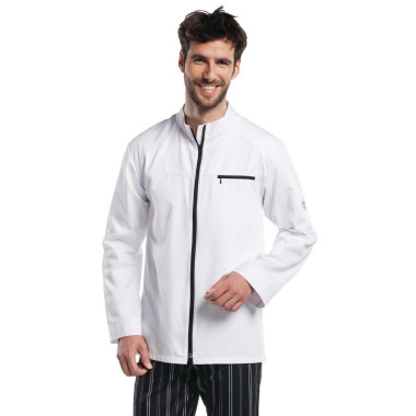 Veste de cuisine mixte Modena blanche XL - CHAUD DEVANT