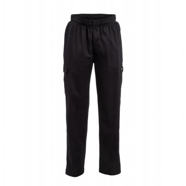 Pantalon de cuisine mixte Slim Fit Cargo noir L - CHEF WORKS