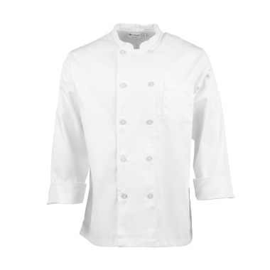 Veste de cuisine mixte Le Mans blanche L - CHEF WORKS