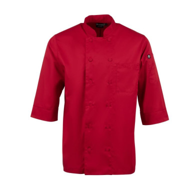 Veste de cuisine mixte rouge XL - CHEF WORKS