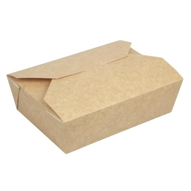 Boîtes kraft micro-ondables recyclables 1950ml (lot de 200) - COLPAC