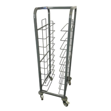 Chariot de débarrassage en acier 10 niveaux - 485 x 578 x 1393 mm - CRAVEN