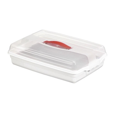Boîte de transport à gâteau blanche 450mm - 295 x 450 x 111 mm - CURVER