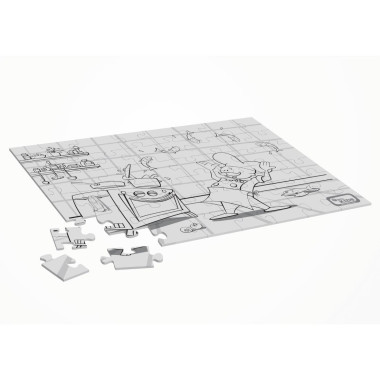 Puzzles à colorier chef (Lot de 25) - DINING KIDS