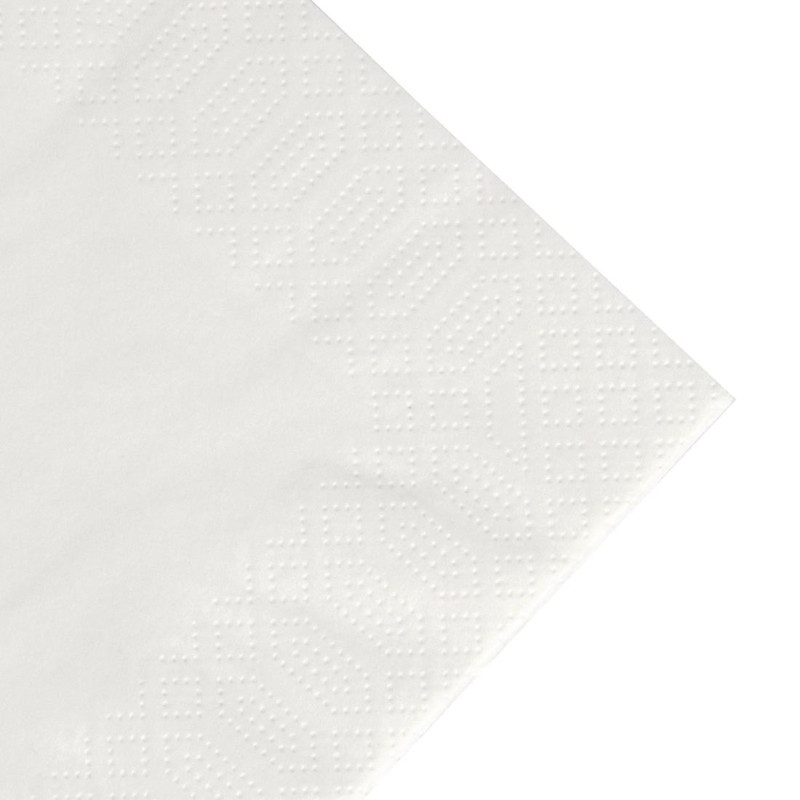 Serviettes déjeuner ouate blanches compostables 400mm (lot de 1000) - DUNI