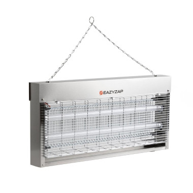 Désinsectiseur LED en inox brossé 20W - 663 x 106 x 313 mm - EAZYZAP