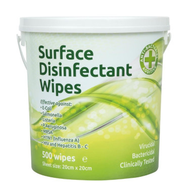 Boîte de lingettes désinfectantes de surface (lot de 500) - ECOTECH