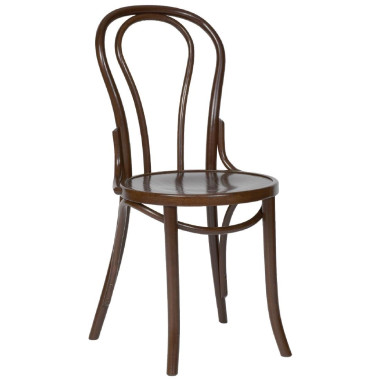 Chaises bistrot en bois courbé finition noyer - 435 x 510 x 890 mm - FAMEG