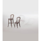 Chaises bistrot en bois courbé finition noyer - 435 x 510 x 890 mm - FAMEG