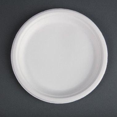 Assiettes en bagasse compostables 26 cm (x50) - FIESTA COMPOSTABLE