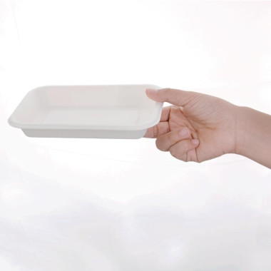 Barquettes compostables en bagasse 340ml (lot de 50) - 118 x 179 x 26 mm - FIESTA COMPOSTABLE
