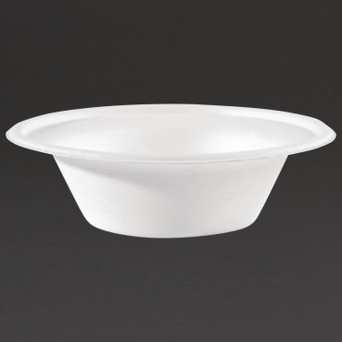 Bols ronds compostables en bagasse 300ml (lot de 50) - FIESTA COMPOSTABLE