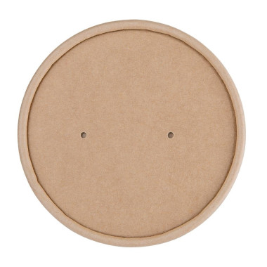 Couvercles en papier pour pots à soupe 98mm (lot de 500) - FIESTA COMPOSTABLE