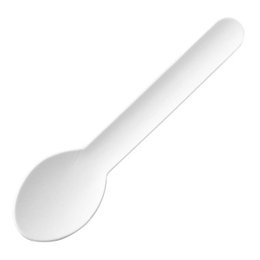 Cuillères à café en papier 132 mm (lot de 100) - FIESTA COMPOSTABLE