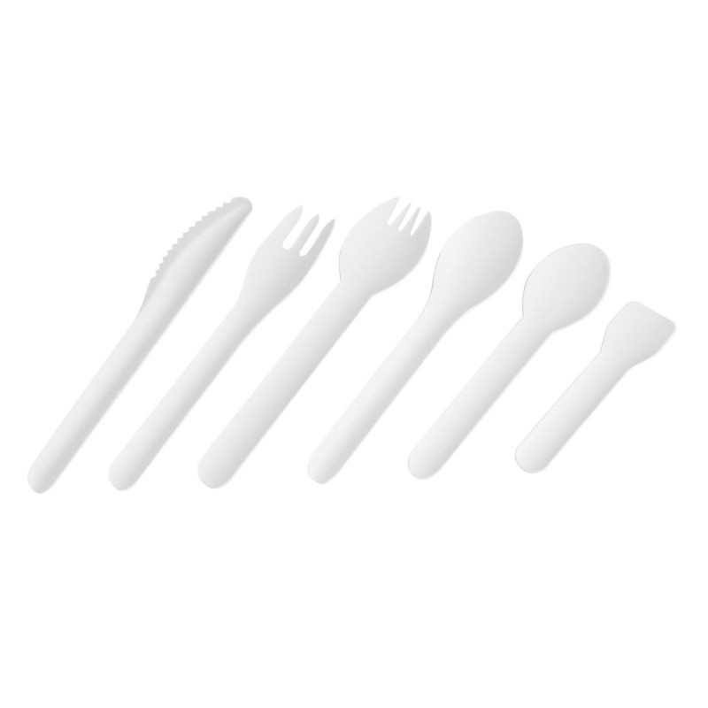 Cuillères à café en papier 132 mm (lot de 100) - FIESTA COMPOSTABLE