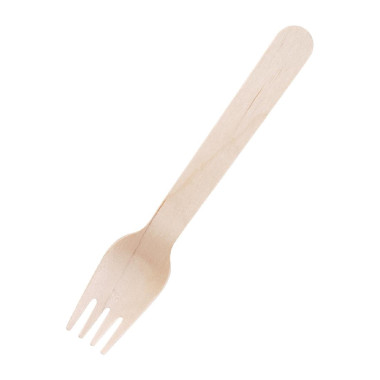 Fourchettes en bois biodégradables Fiesta Recyclable lot de 100 - FIESTA COMPOSTABLE