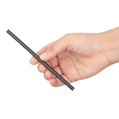 Pailles agitateurs compostables en papier emballées individuellement noires (lot de 250) - FIESTA COMPOSTABLE