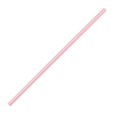 Pailles compostables en papier roses (lot de 250) - FIESTA COMPOSTABLE