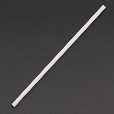 Pailles en papier compostables blanches - FIESTA COMPOSTABLE