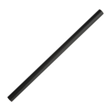 Pailles à smoothie compostables en papier noires 210mm (lot de 250) - FIESTA COMPOSTABLE