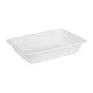 Barquettes alimentaires en bagasse Fiesta Compostable 500ml (lot de 100) - 128 x 181 x 38 mm - FIESTA RECYCLABLE
