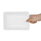 Barquettes alimentaires en bagasse Fiesta Compostable 500ml (lot de 100) - 128 x 181 x 38 mm - FIESTA RECYCLABLE
