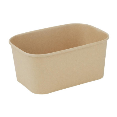 Barquettes alimentaires rectangulaires 1000ml (lot de 300) - 172 x 122 x 75 mm - FIESTA RECYCLABLE