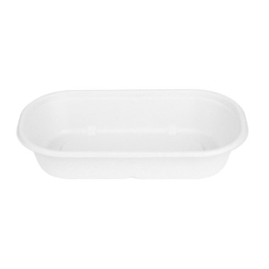 Barquettes ovales en bagasse Fiesta Compostable 850ml (lot de 100) - FIESTA RECYCLABLE