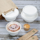 Bols en bagasse Fiesta Compostable 500 ml (lot de 50) - 135 x 135 x 230 mm - FIESTA RECYCLABLE