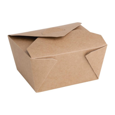 Boîtes repas en carton 112mm (lot de 300) - 112 x 91 x 65 mm - FIESTA RECYCLABLE