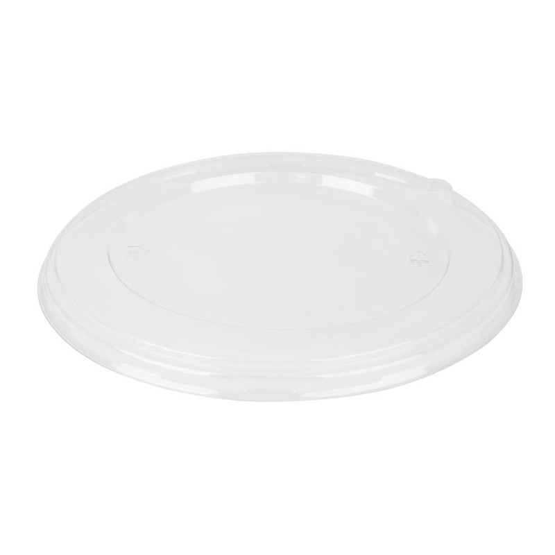 Couvercles PET pour poke bowls 682/909 ml (lot de 50) - 216 x 216 x 184 mm - FIESTA RECYCLABLE