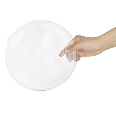 Couvercles PET pour poke bowls 682/909 ml (lot de 50) - 216 x 216 x 184 mm - FIESTA RECYCLABLE