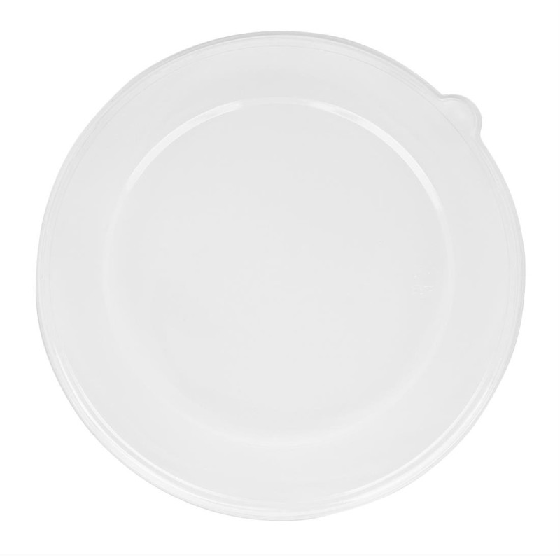 Couvercles PET pour poke bowls 682/909 ml (lot de 50) - 216 x 216 x 184 mm - FIESTA RECYCLABLE