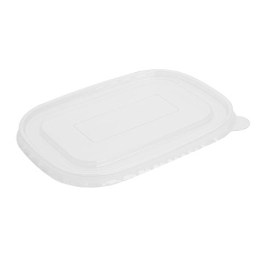 Couvercles en PET pour barquettes rectangulaires (Lot de 300) - 173 x 123 x 10 mm - FIESTA RECYCLABLE