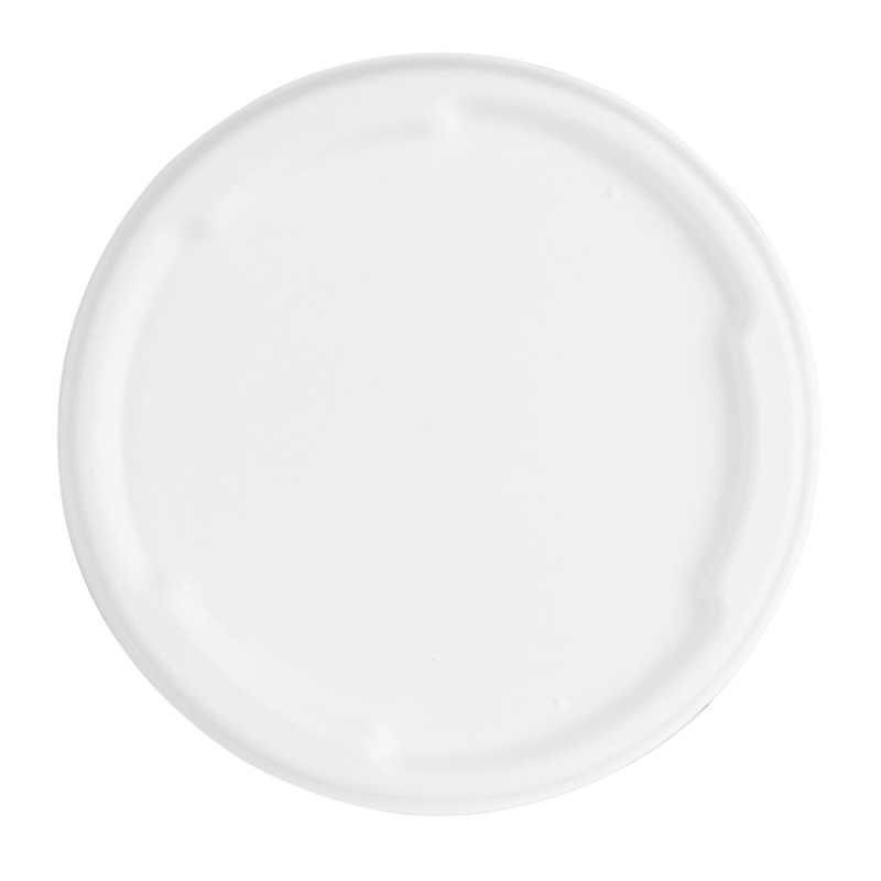 Couvercles en bagasse Fiesta Compostable pour bols de 750/900 ml (lot de 50) - 167 x 167 x 175 mm - FIESTA RECYCLABLE