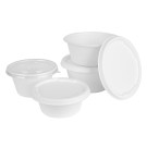 Couvercles en bagasse Fiesta Compostable pour bols de 750/900 ml (lot de 50) - 167 x 167 x 175 mm - FIESTA RECYCLABLE