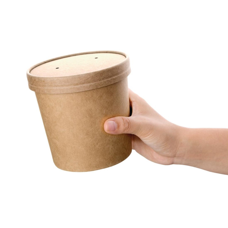 Couvercles pour pots à soupe 118 mm (lot de 500) - FIESTA RECYCLABLE