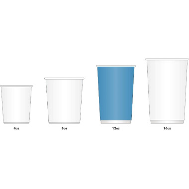 Gobelets boissons chaudes kraft paroi isolante ondulée 340ml (lot de 25) - FIESTA RECYCLABLE
