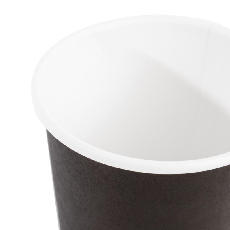 Gobelets jetables à café espresso noirs 120ml (lot de 50) - FIESTA RECYCLABLE