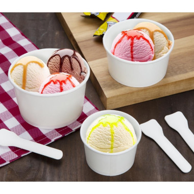 Pots à glace 85ml (lot de 1000) - FIESTA RECYCLABLE
