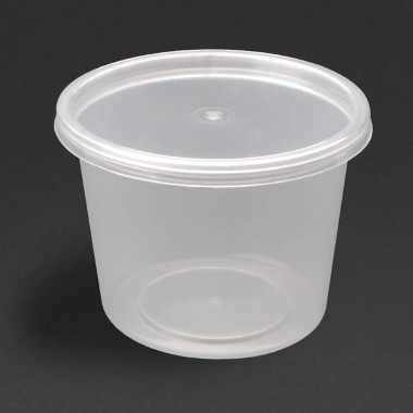 Pots à sauce micro-ondables en plastique 150ml (lot de 100) - FIESTA RECYCLABLE