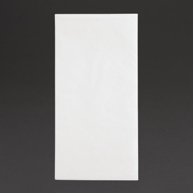 Serviettes dîner 2 plis format 1/8 400mm blanches (lot de 2000) - FIESTA RECYCLABLE