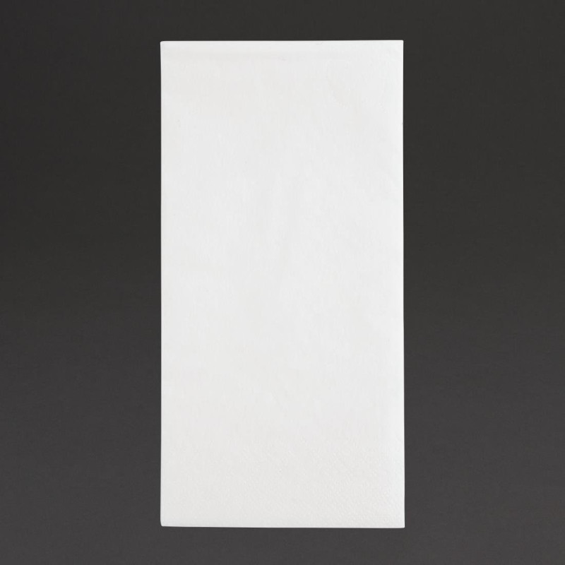 Serviettes dîner 2 plis format 1/8 400mm blanches (lot de 2000) - FIESTA RECYCLABLE