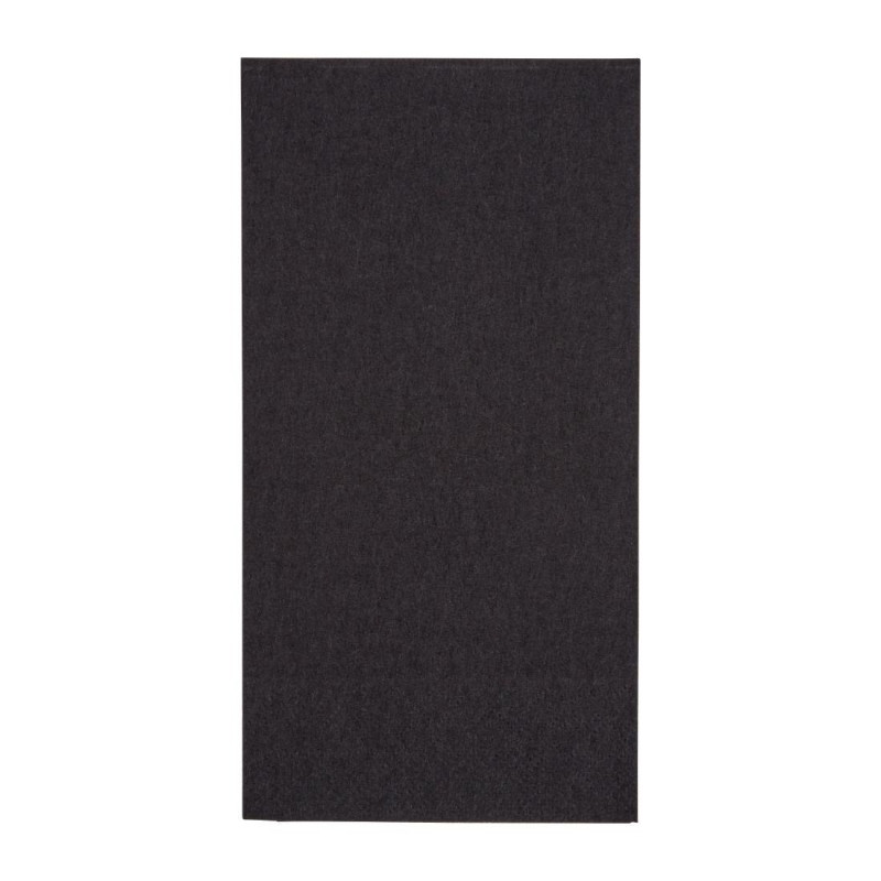 Serviettes dîner 2 plis format 1/8 400mm noires (lot de 2000) - FIESTA RECYCLABLE