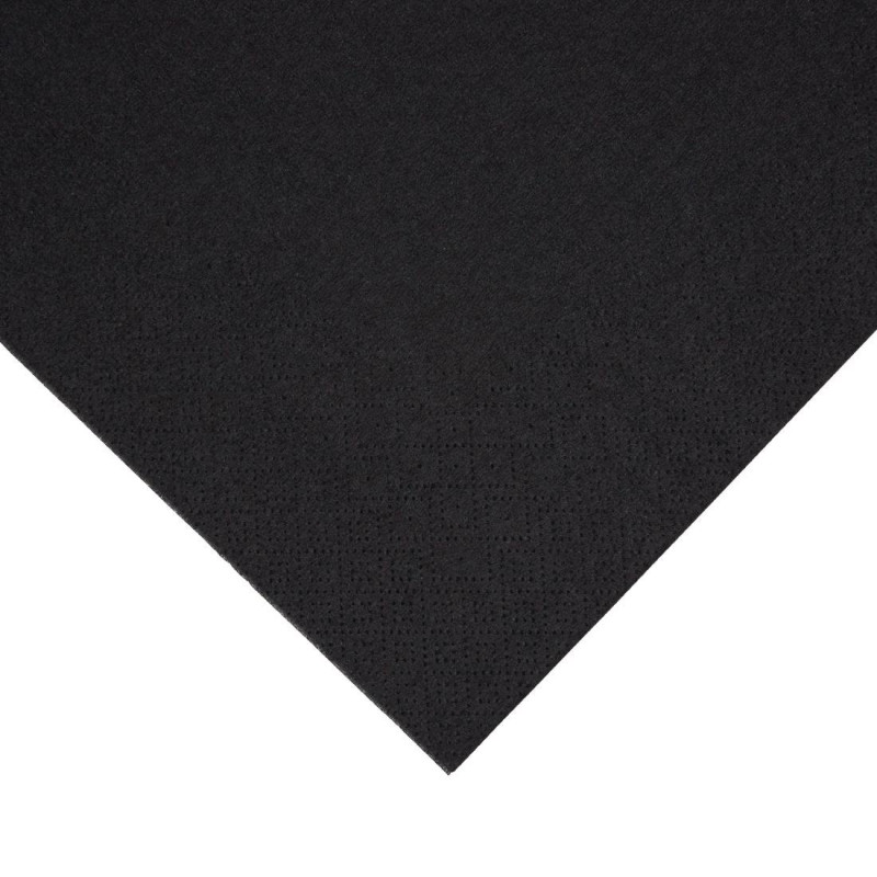 Serviettes dîner 3 plis format 1/4 400mm noires (lot de 1000) - FIESTA RECYCLABLE