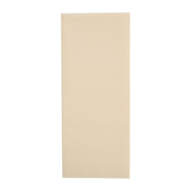 Serviettes pochettes Airlaid Premium Tablin crème 48x40cm (lot de 400) - FIESTA RECYCLABLE