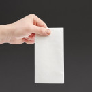 Serviettes snacking 2 plis pliage 1/8 330mm blanches (lot de 2000) - FIESTA RECYCLABLE